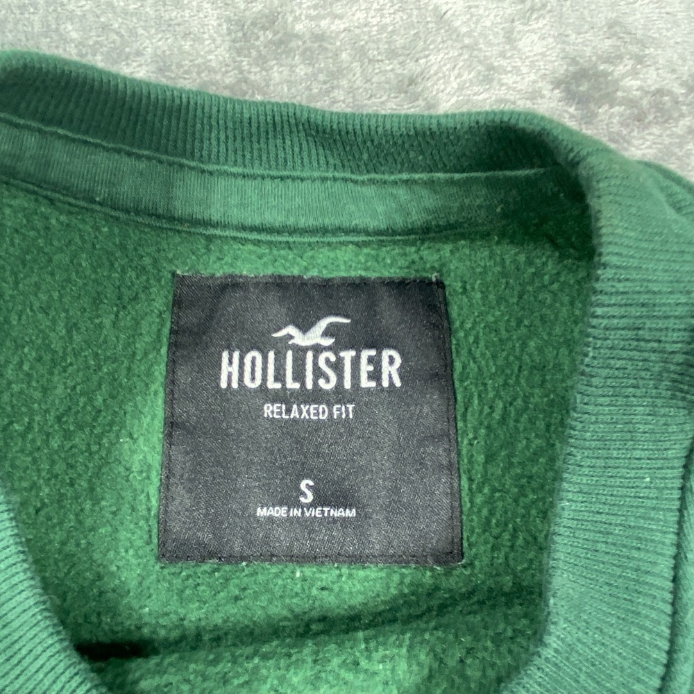 Hollister x Disney Mickey Mouse Pullover Sweatshirt Sweater Small Green Fleece - Picture 4 of 11